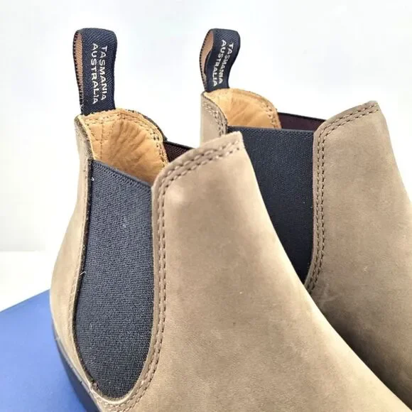 BLUNDSTONE 1974 Stone nubuck ankle womens chelsea boot US size 8.5 - Picture 3 of 16